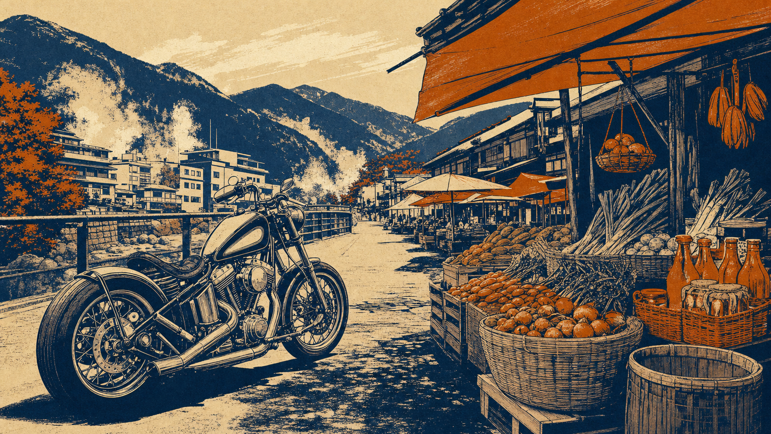 昼神温泉朝市